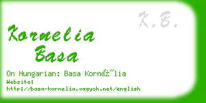 kornelia basa business card